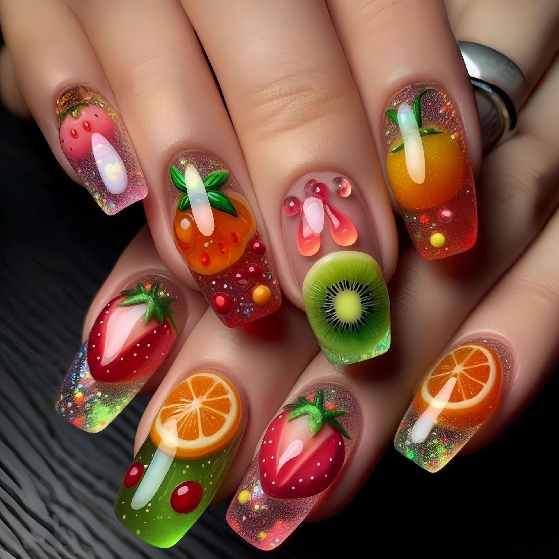 Medium long fake nails for wom - Press On Nail Set recensione e prezzo