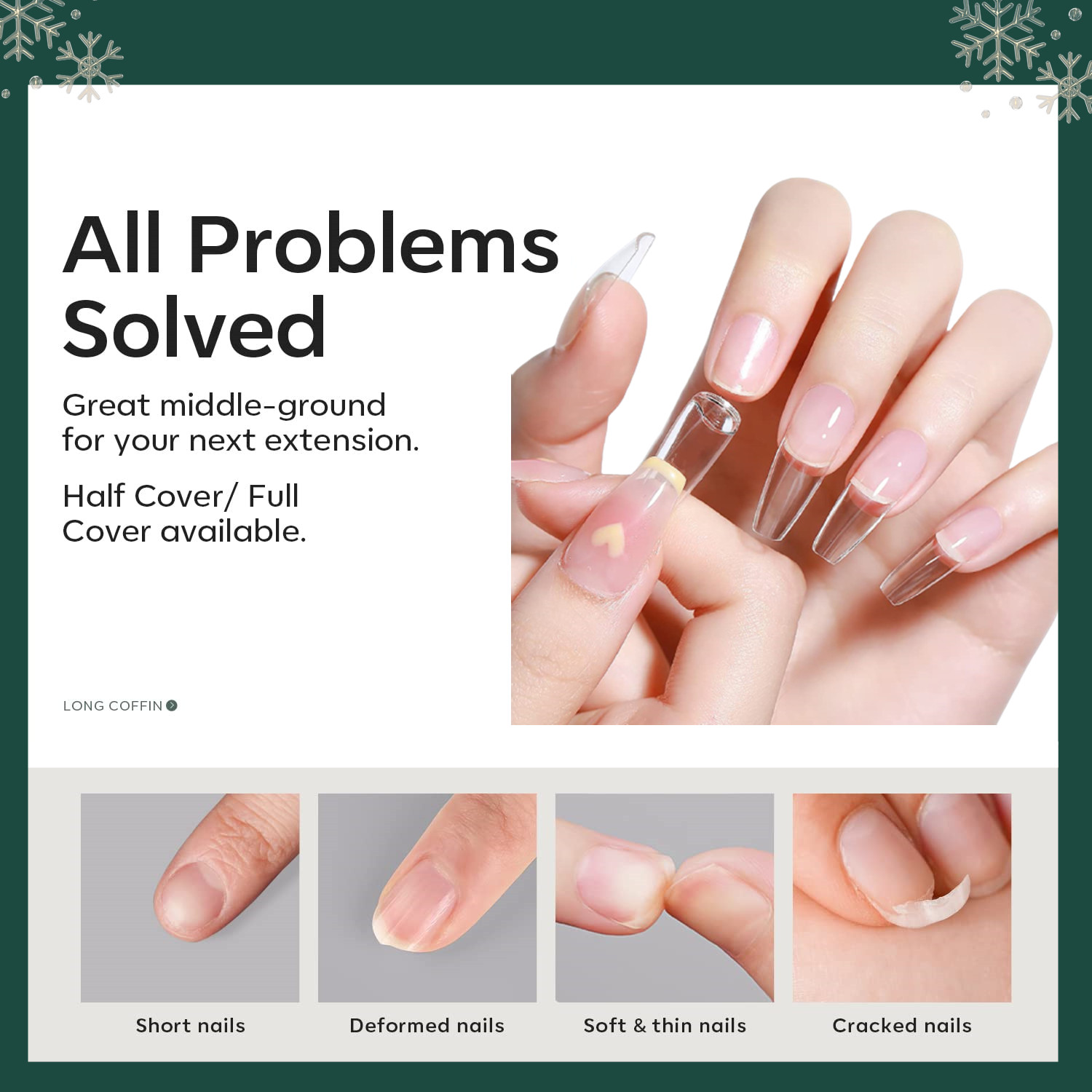 Makartt 500pcs Coffin False Na - Nail Art Xl recensione e prezzo