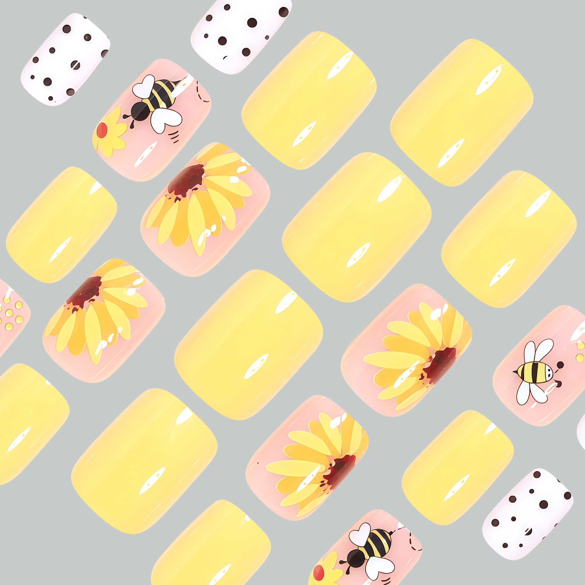 Short Square fake nails for wo - Press On Nail Set recensione e prezzo