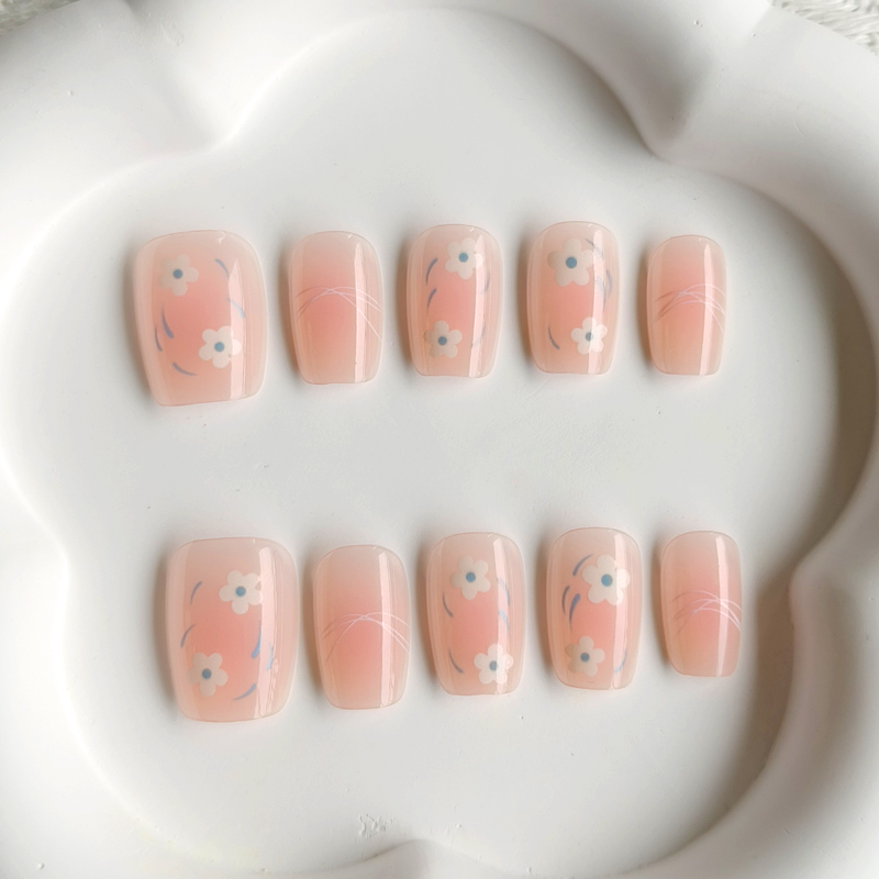 10Pcs Women Spring Fresh and D - Nail Art French Nails recensione e prezzo