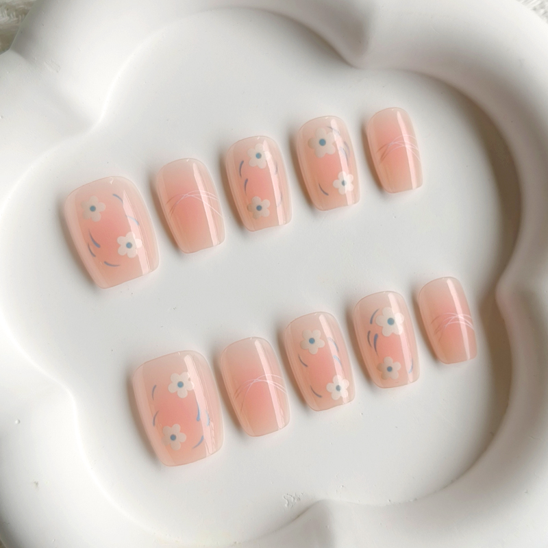 10Pcs Women Spring Fresh and D - Nail Art French Nails recensione e prezzo