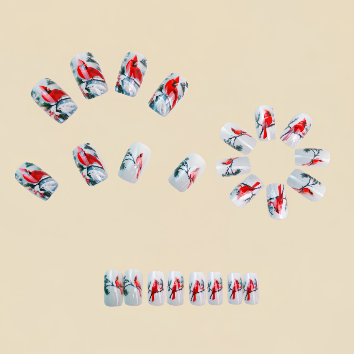 Medium fake nails for women gi - Nail Art Red recensione e prezzo