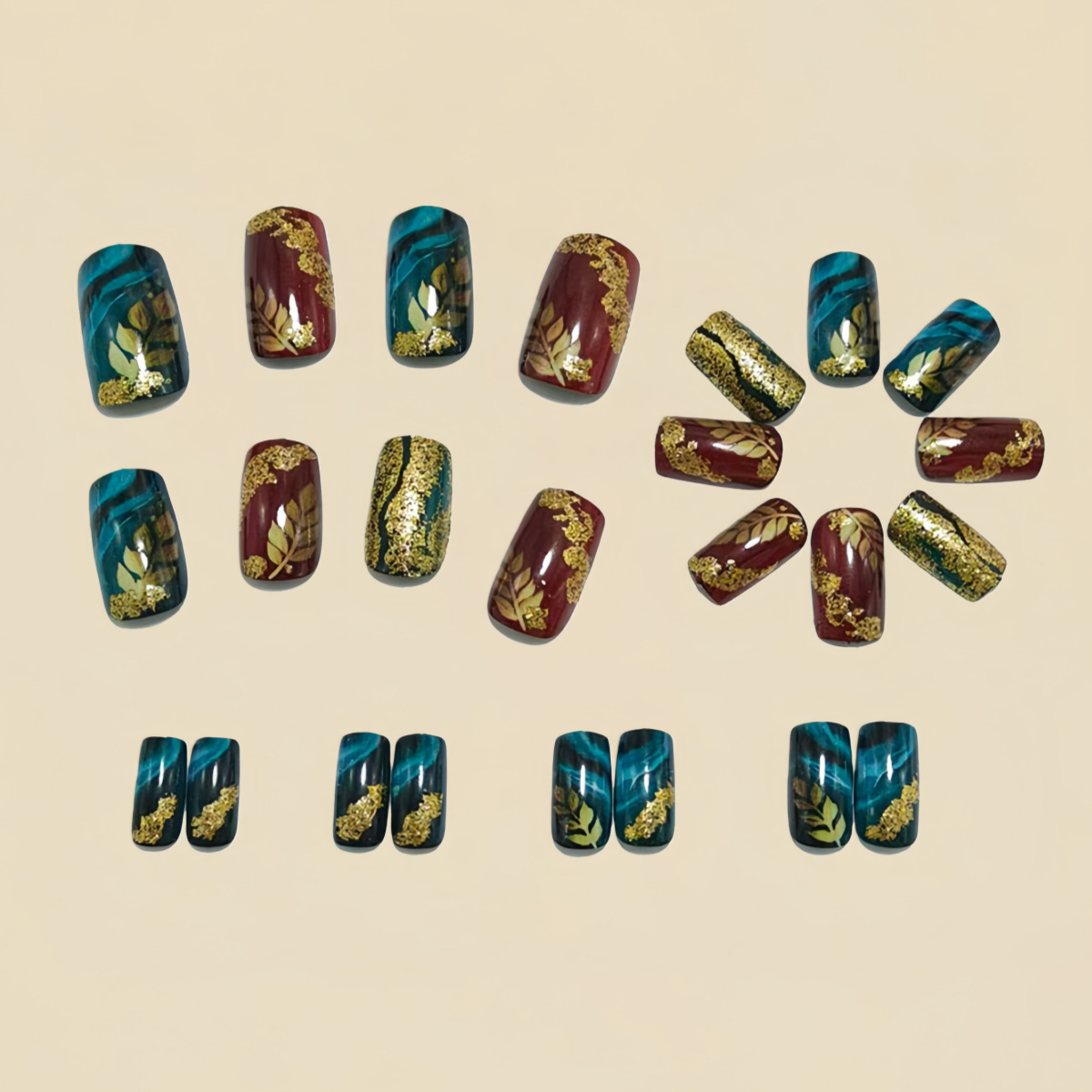 Medium fake nails for women gi - Nail Art Red recensione e prezzo