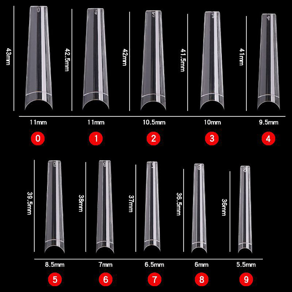 Coffin Fake Nail Tips Acrylic  - Nail Art Xl recensione e prezzo