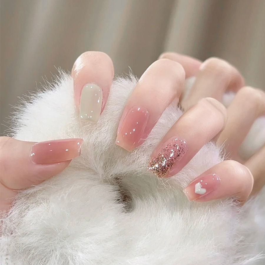24pcs/set Short Medium fake na - Press On Nail Set recensione e prezzo