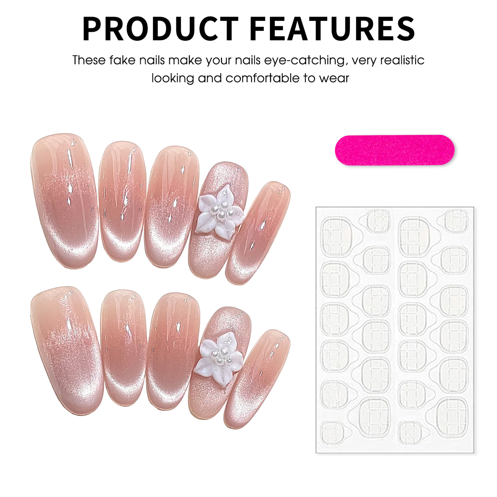 Handmade Ice Through Cat Eyes  - Nail Art Oval recensione e prezzo
