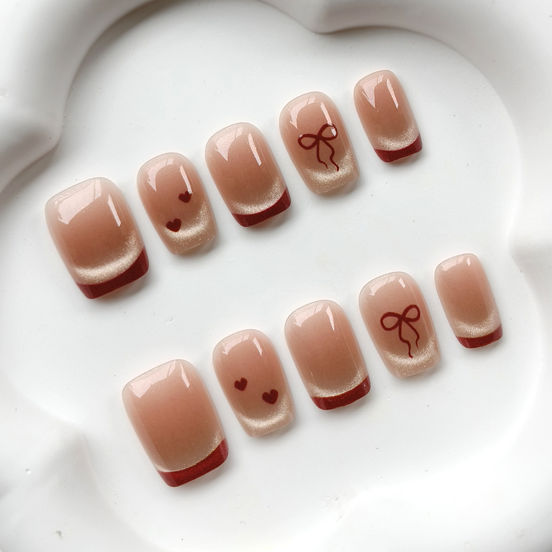 10Pcs French Style Cute Sweeth - Nail Art French recensione e prezzo