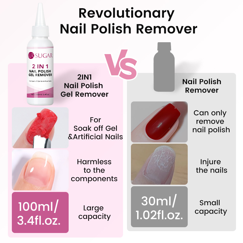 UR SUGAR 100ml Nail Polish Rem - Nail Art Gel recensione e prezzo