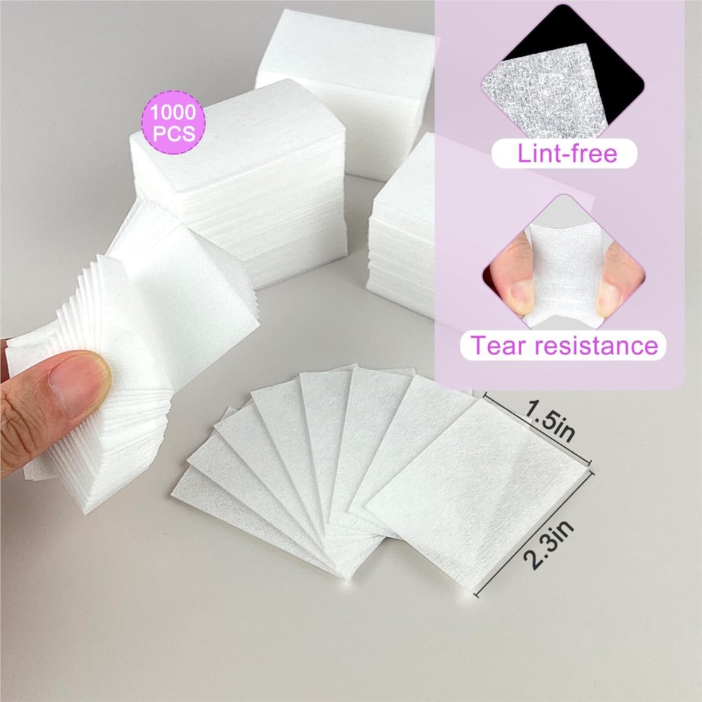 1000Pcs Lint Free Nail Wipes G - Nail Art Gel recensione e prezzo