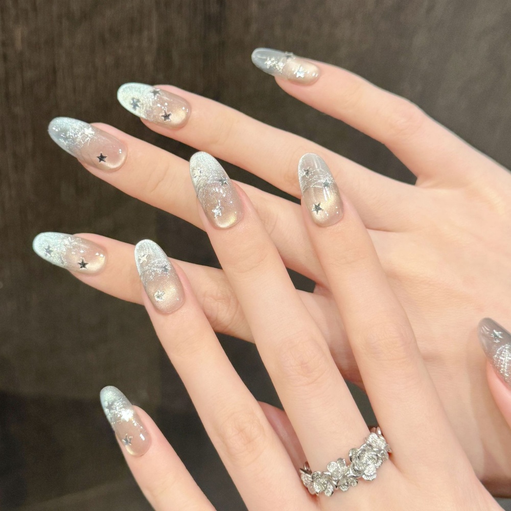 10pcs Cat's Eye Handmade Fake  - Nail Art Oval recensione e prezzo
