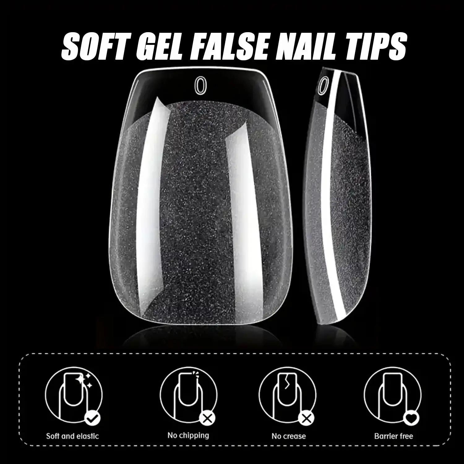120pcs Short T Nail Tips, Tran - Nail Art Xl recensione e prezzo