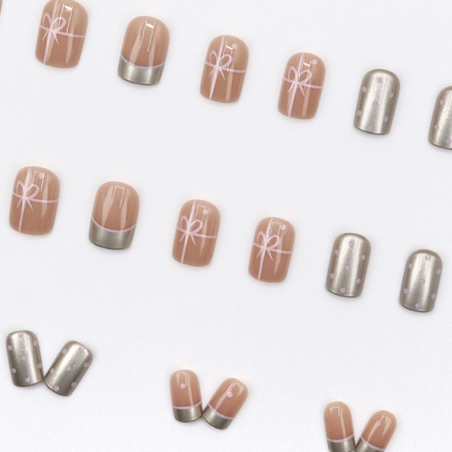 Short Square fake nails for wo - Nail Art French recensione e prezzo