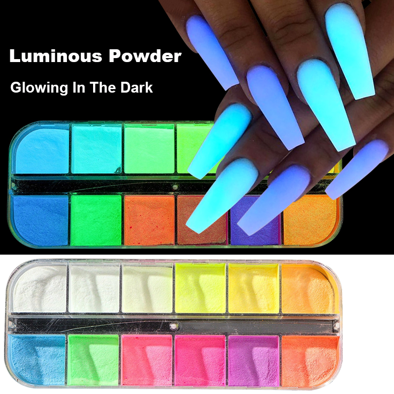 2 Box Neon Rainbow Nail Pigmen - Nail Glitter Chrome recensione e prezzo