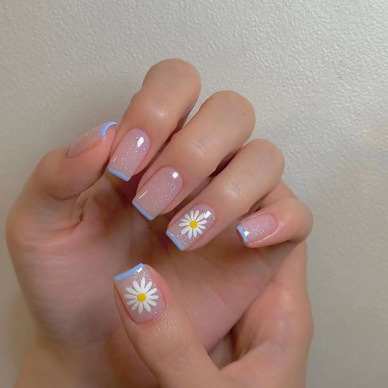 24ps/set Short Fake Nails for  - Nail Art French recensione e prezzo