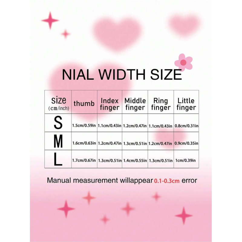 10pcs handmade pink press on n - Nail Art Oval recensione e prezzo