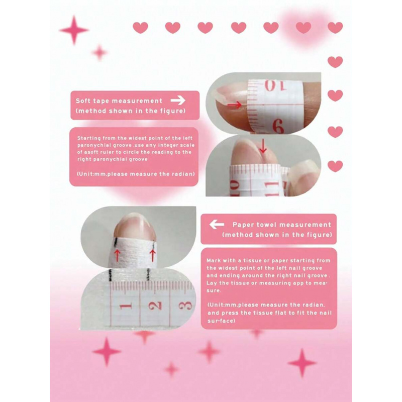 10pcs handmade pink press on n - Nail Art Oval recensione e prezzo