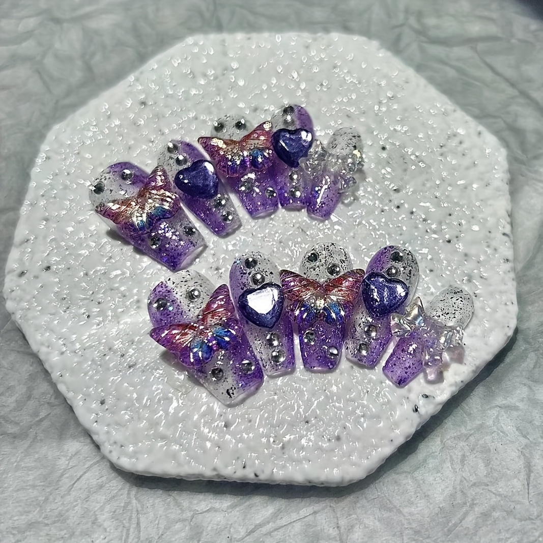 10 Pieces Purple Fantasy Butte - Nail Art Red recensione e prezzo