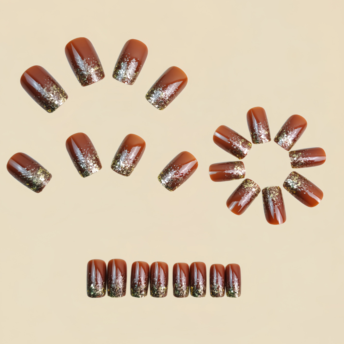 Short Medium fake nails Gradie - Press On Nail Set recensione e prezzo