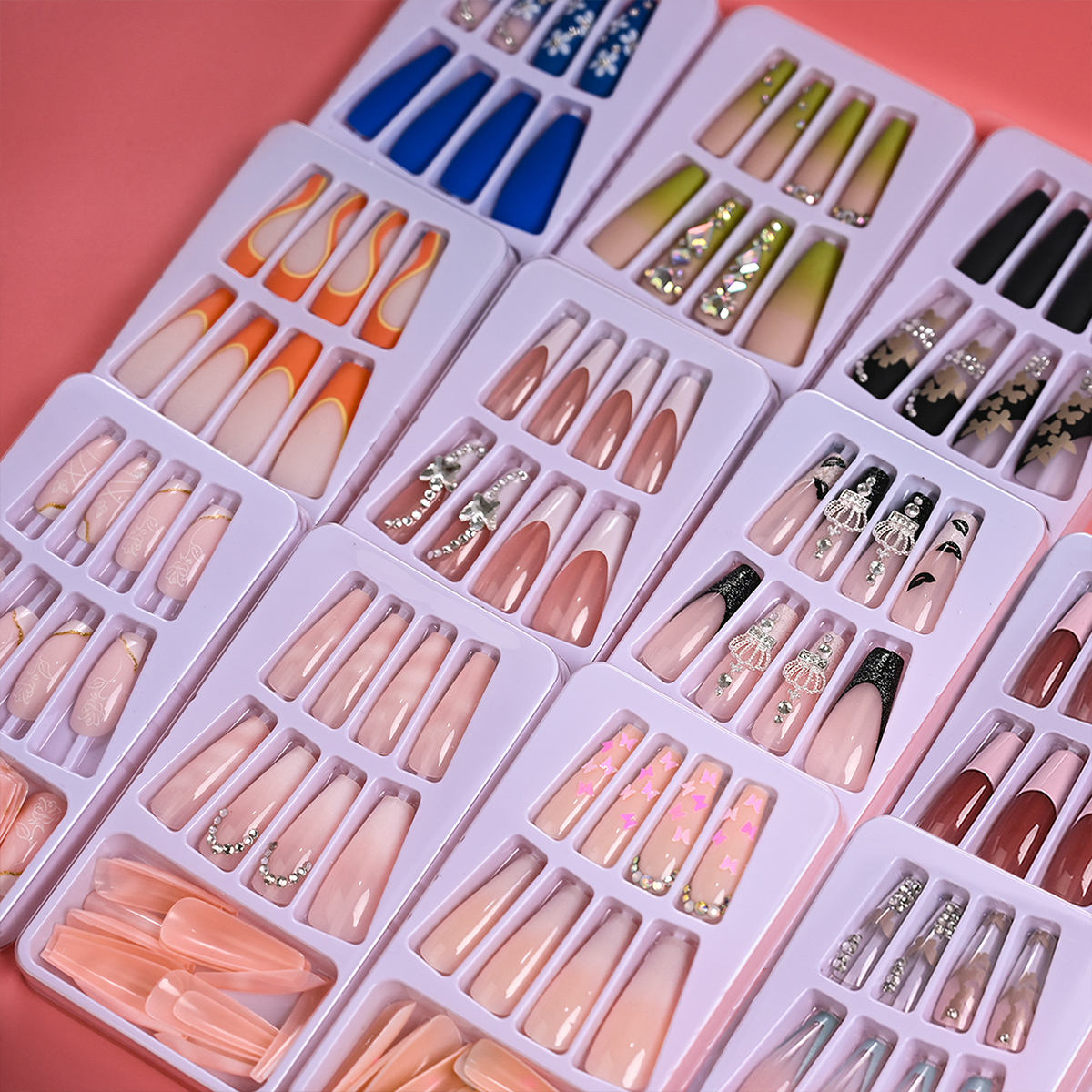 24Pcs Press on Fake Nails Shor - Nail Art Xl recensione e prezzo