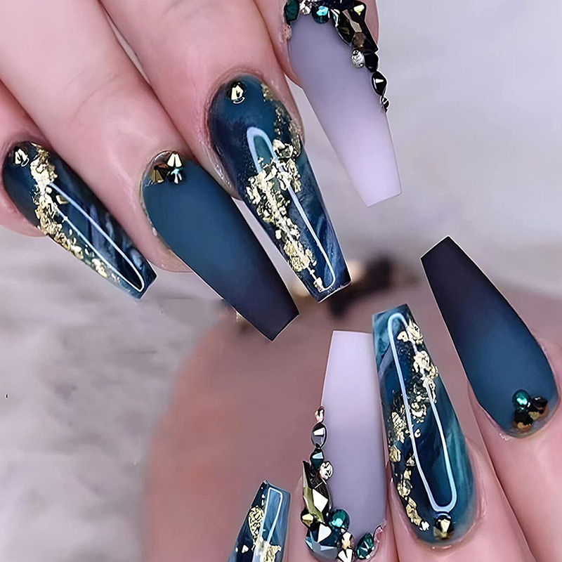 24Pcs Press on Fake Nails Shor - Nail Art Xl recensione e prezzo