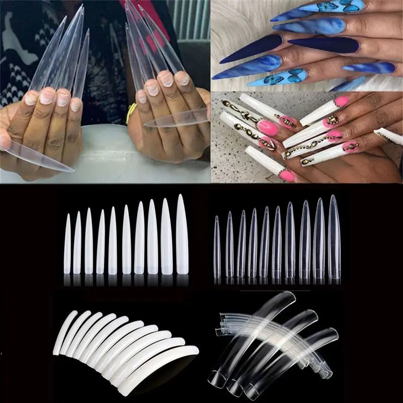 Clear Natural Extra Long False - Nail Art Xl recensione e prezzo