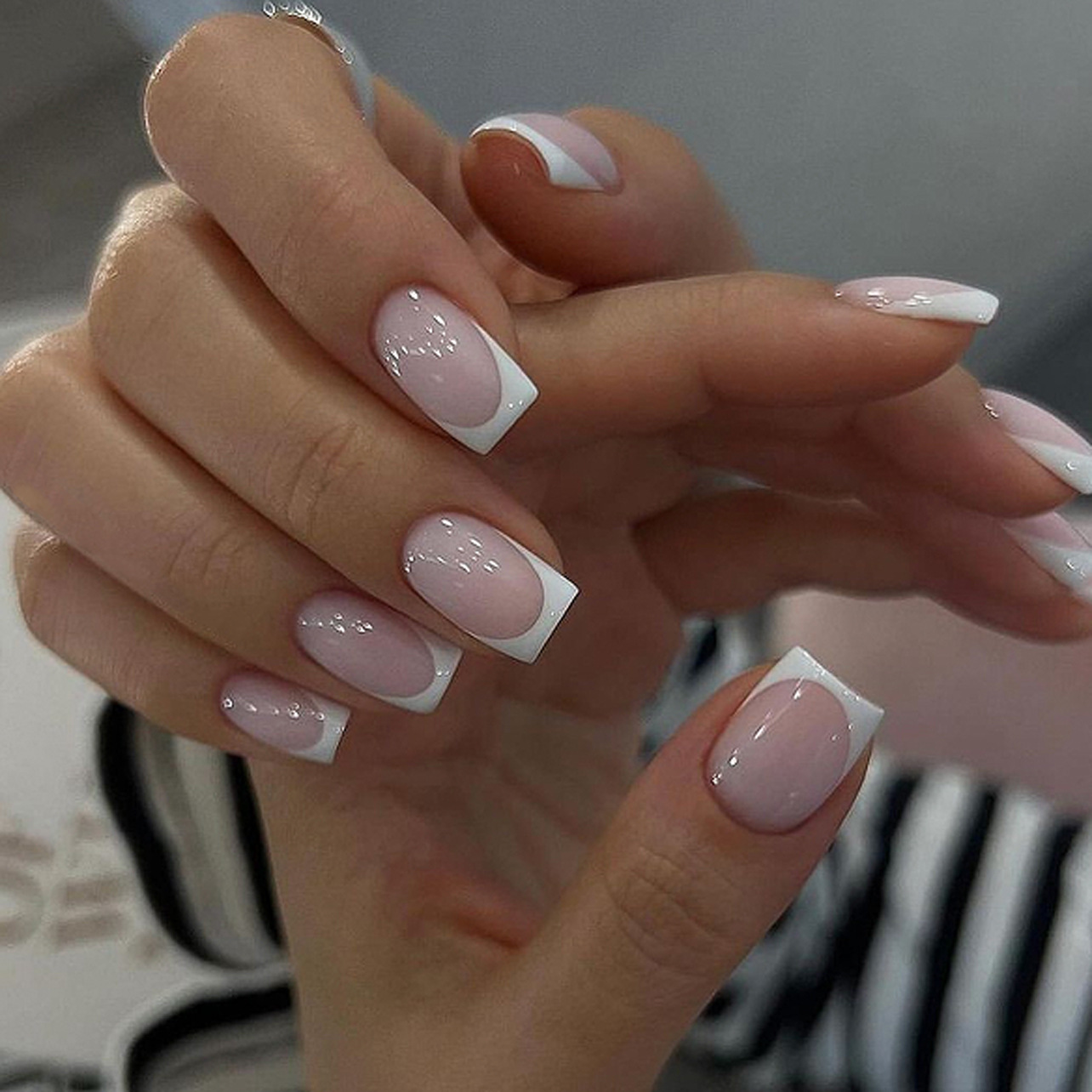 24Pcs Simple Ballet Glitter De - Nail Art French recensione e prezzo