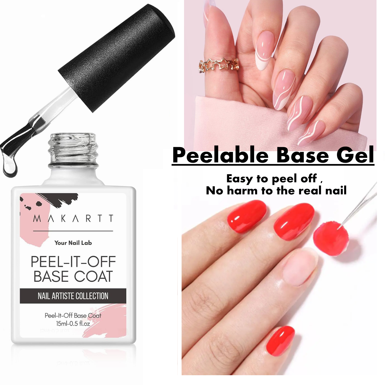Makartt Peel Off Gel Base Coat - Peel Off Base Coat recensione e prezzo